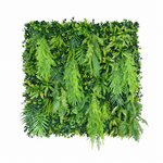Mixed breeze mat with a wider white border